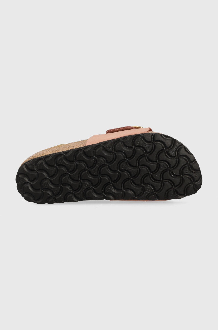 Шкіряні шльопанці Birkenstock MADRID BIG BUCKLE жіночі колір рожевий 1024039 1024039-OldRose 