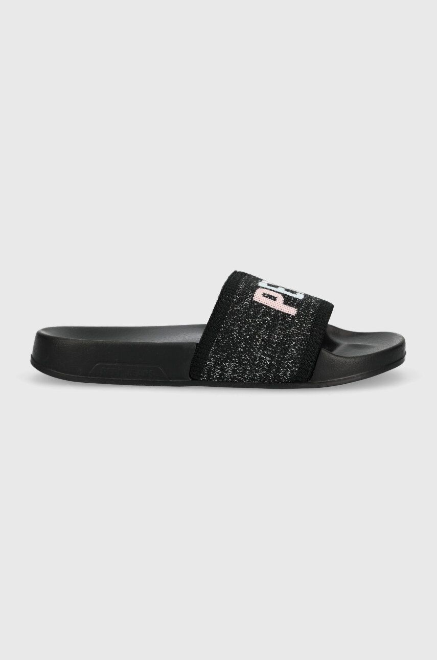 Pantofle Pepe Jeans SLIDER dámské, černá barva, PLS70128 - černá -  Svršek: Textilní materiál