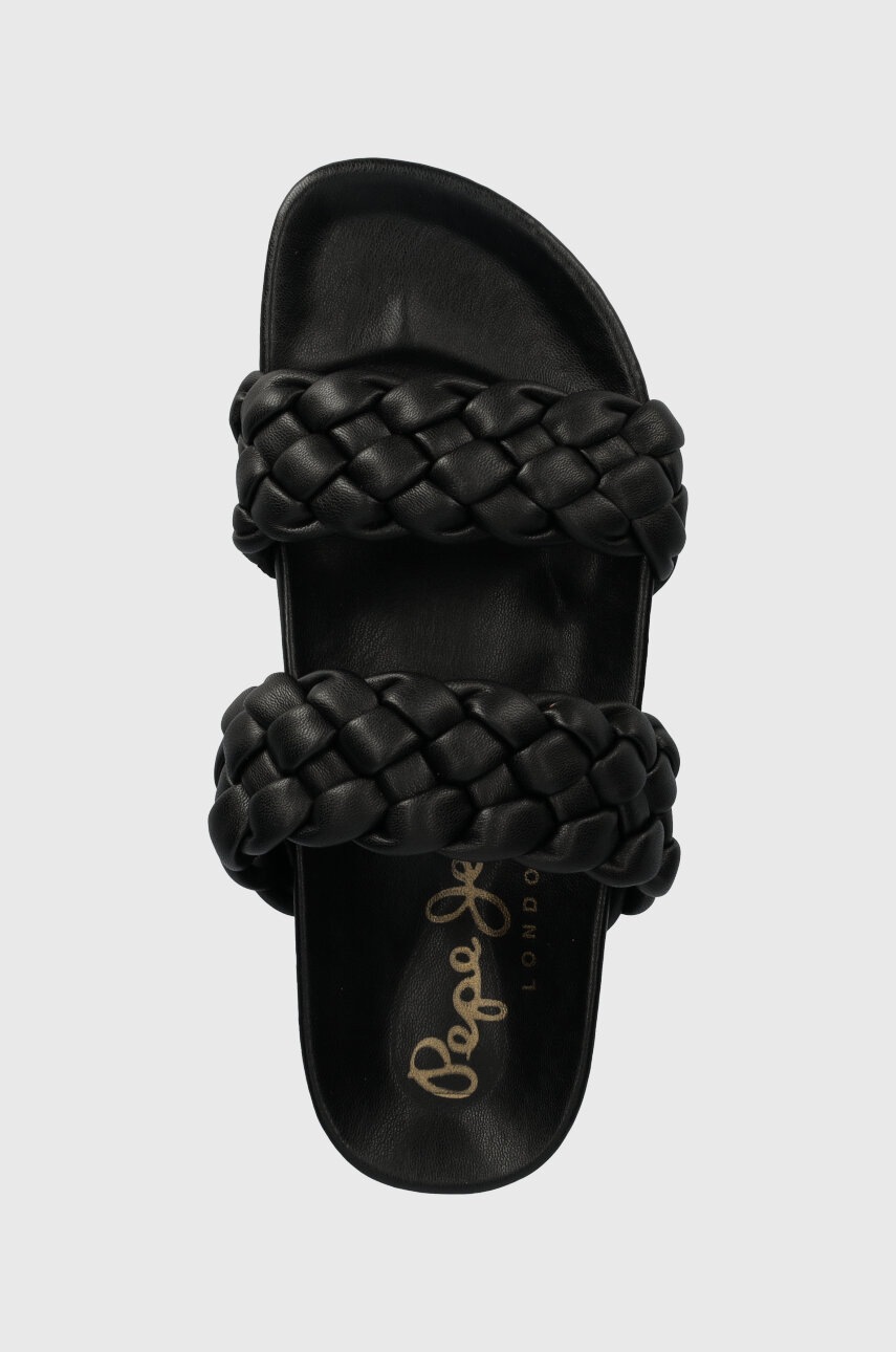 Шльопанці Pepe Jeans OBAN жіночі колір чорний PLS90609 
