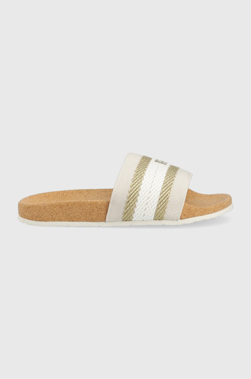 

Шльопанці Tommy Hilfiger TOMMY FRESH WEBBING SLIDE жіночі колір білий FW0FW06983