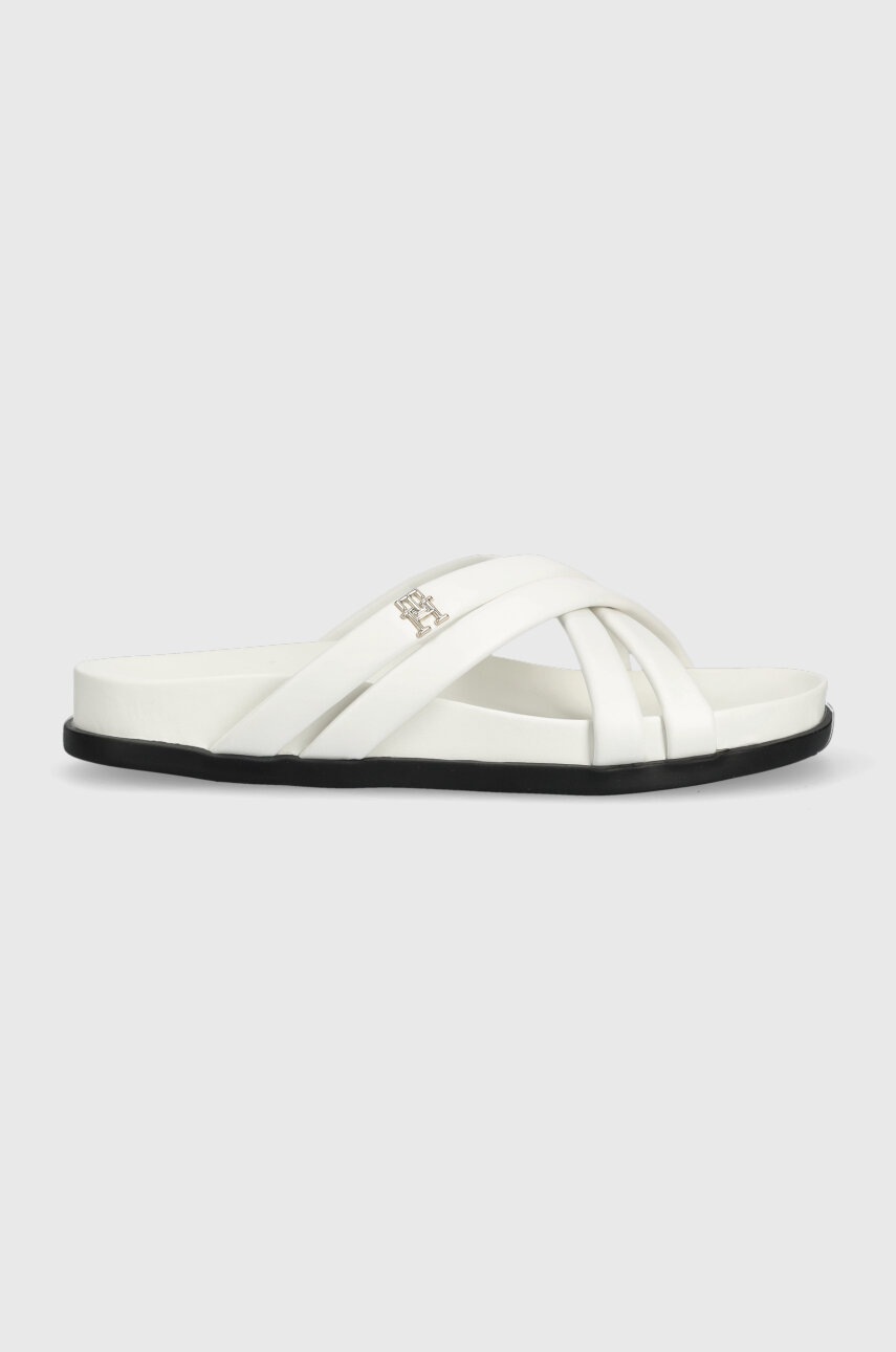 

Кожени чехли Tommy Hilfiger STRAP FEMININE SANDAL в бяло, Бял