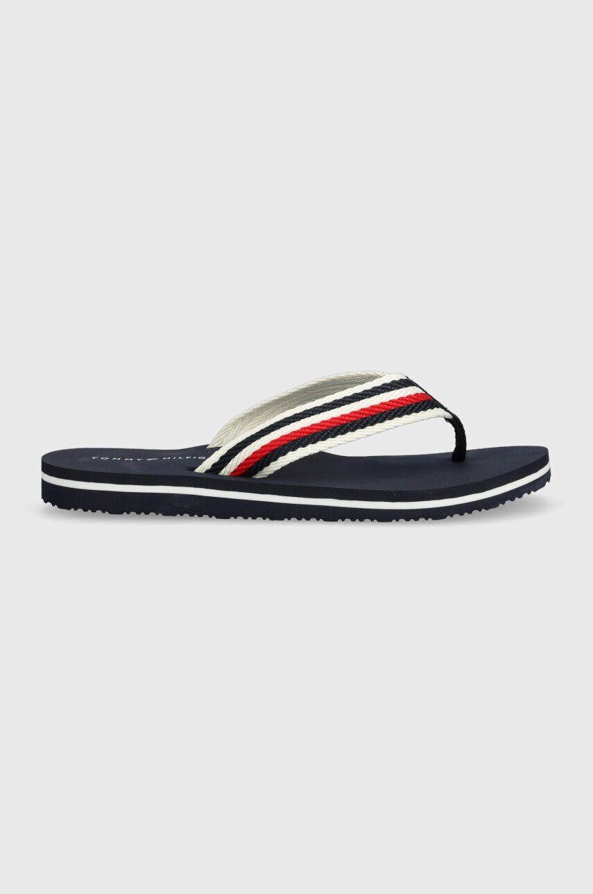 

Джапанки Tommy Hilfiger TOMMY ESSENTIAL COMFORT SANDAL в тъмносиньо с равна подметка FW0FW07147, Тъмносин