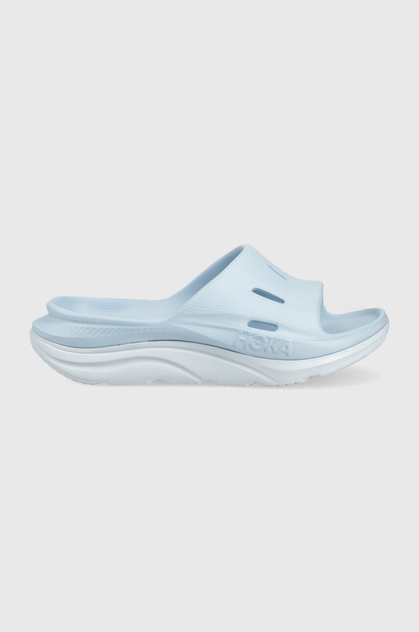 

Шльопанці Hoka ORA Recovery Slide 3 жіночі колір бірюзовий на платформі