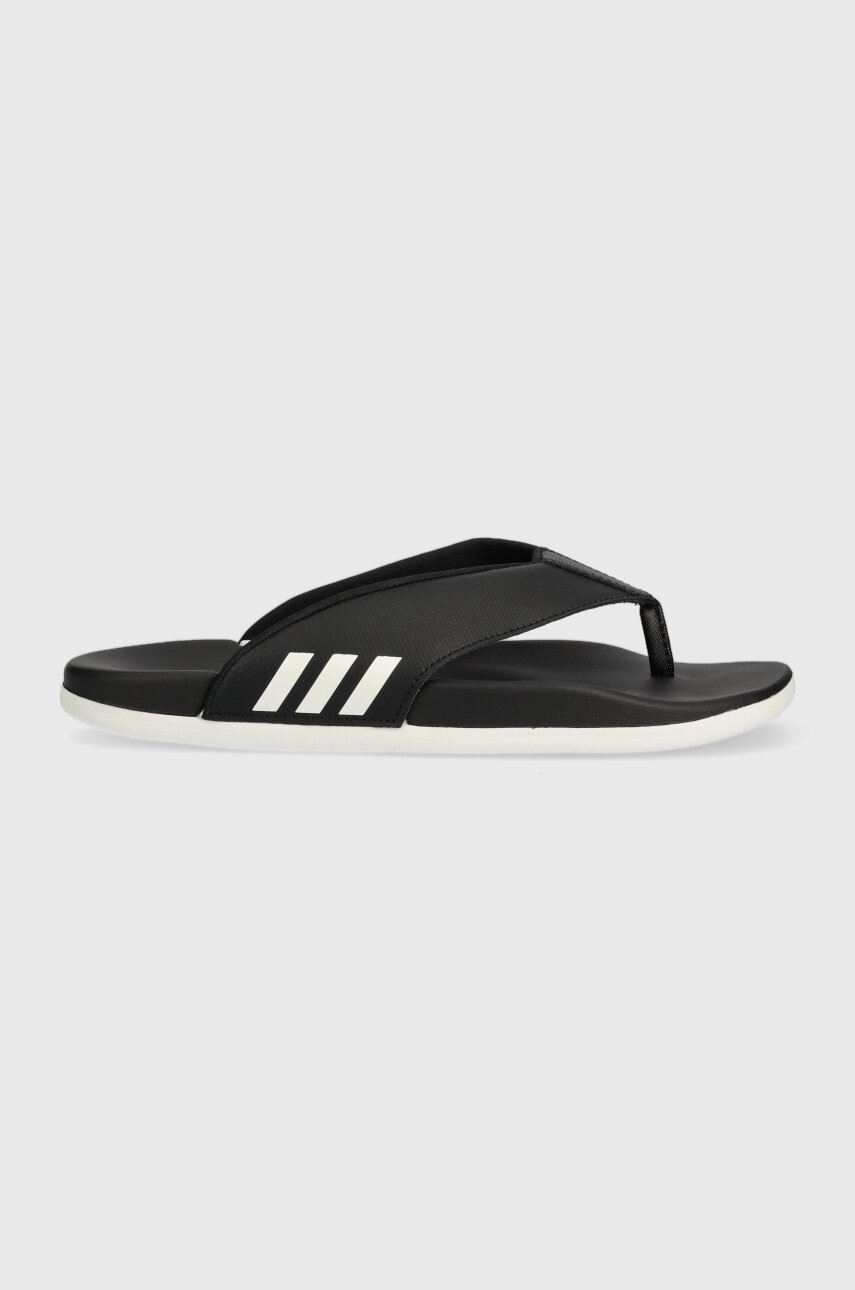 

Джапанки adidas в черно с равна подметка, Черен