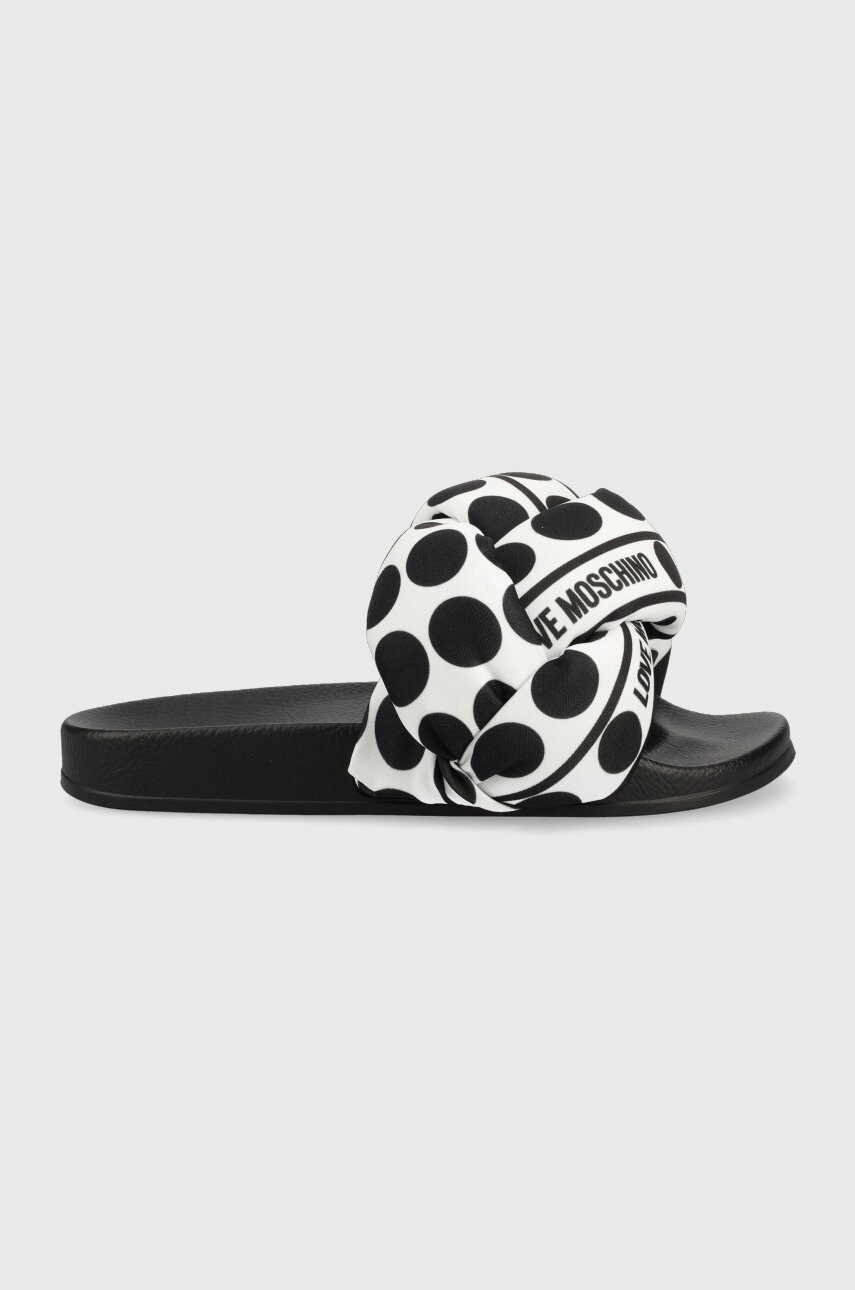 

Шльопанці Love Moschino жіночі колір чорний JA28272G0GIW010A