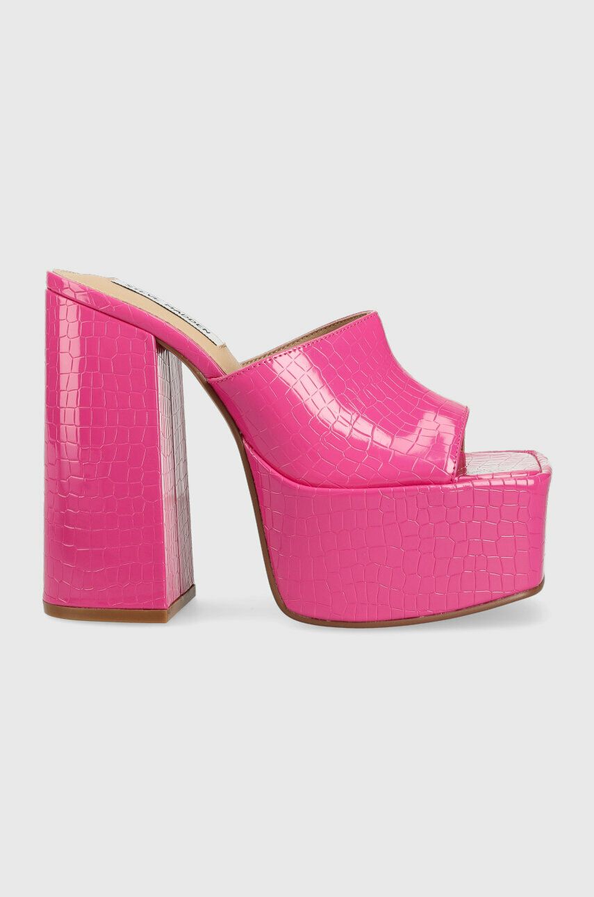 Steve Madden Papuci Trixie Femei, Culoarea Roz, Cu Toc Drept, Sm11002169