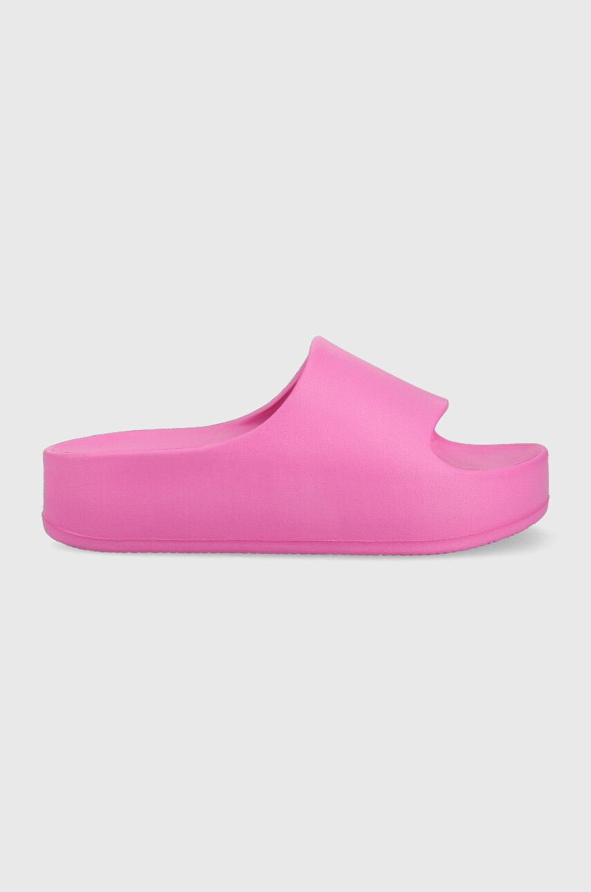 Pantofle Steve Madden Astro dámské, růžová barva, na platformě, SM11002395 - růžová -  Svršek: 