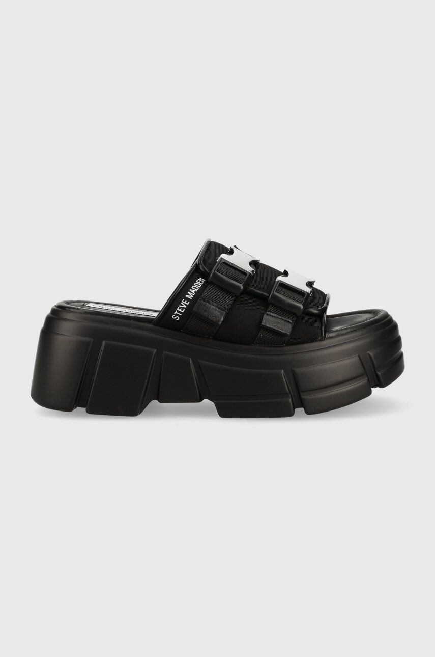 Steve Madden Papuci Activator Femei, Culoarea Negru, Cu Platforma, Sm11002460