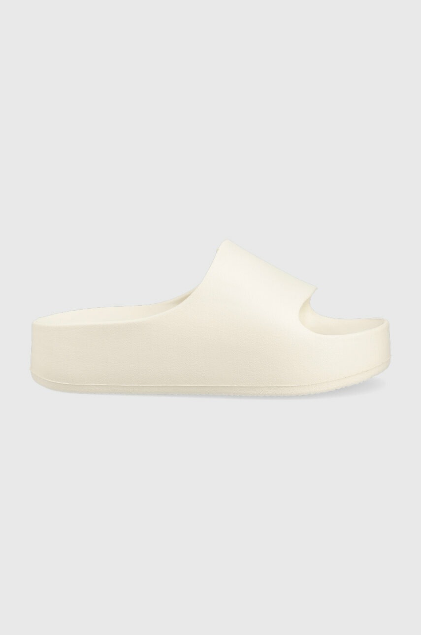 

Шльопанці Steve Madden Astro жіночі колір бежевий на платформі SM11002395