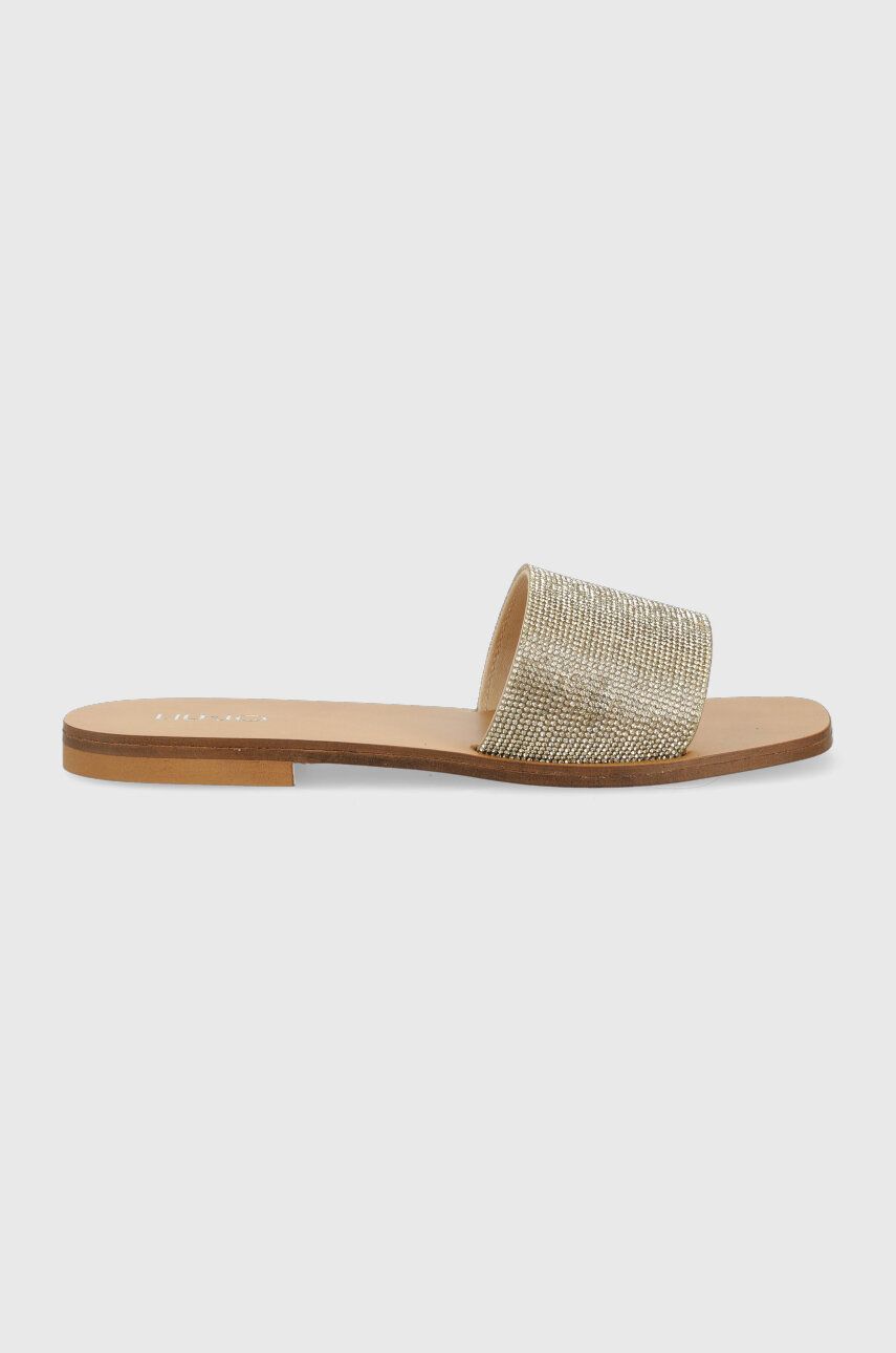 Pantofle Liu Jo SABA 04 dámské, zlatá barva, SA3147T038060906 - zlatá -  Svršek: Textilní mater