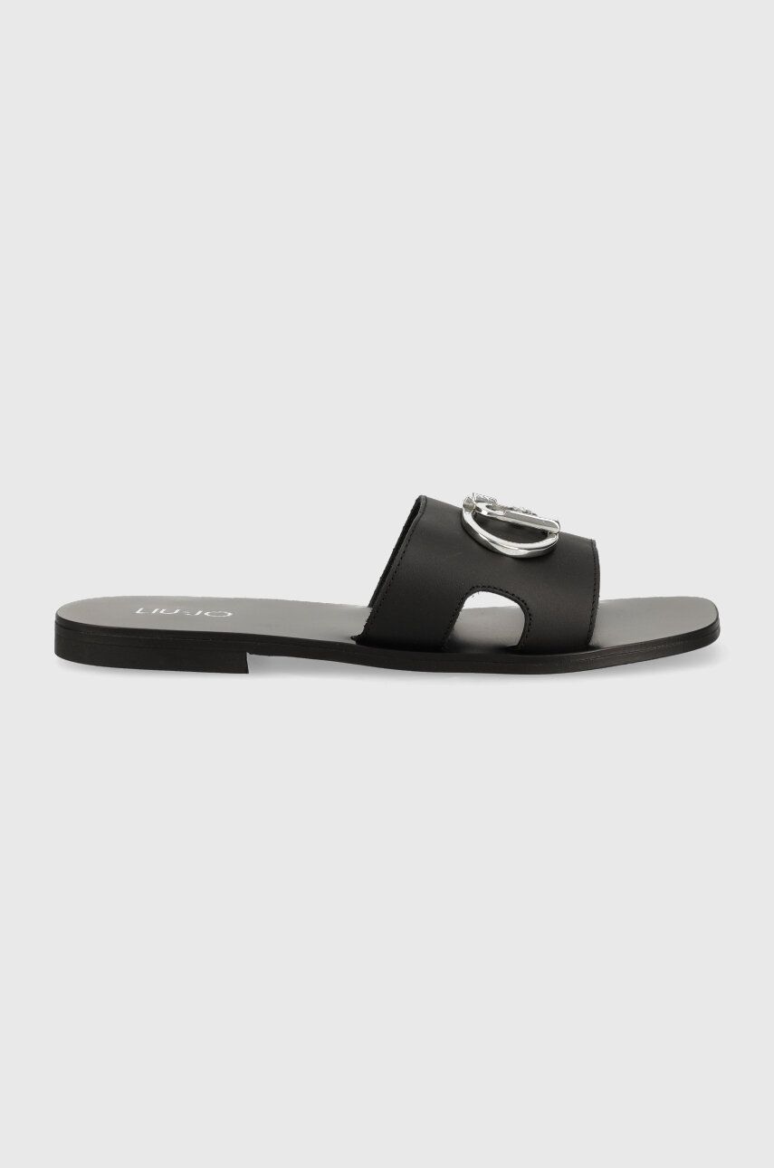 E-shop Kožené pantofle Liu Jo SABA 06 dámské, černá barva, SA3151P010222222