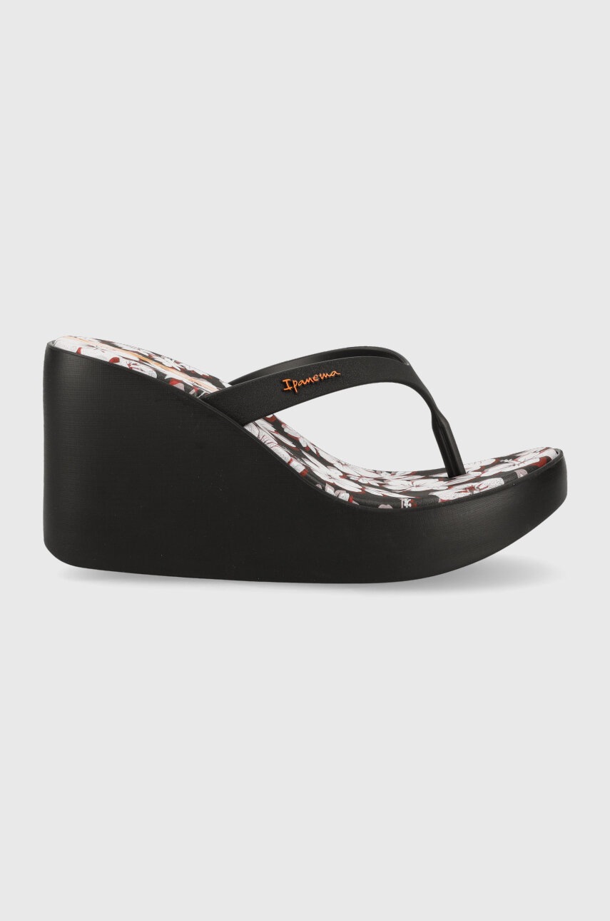 

Джапанки Ipanema ALOHA FEM в черно със скосена платформа 83444-AJ948, Черен