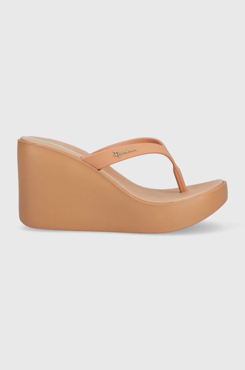 

Джапанки Ipanema ALOHA FEM в кафяво със скосена платформа 83444-AJ953, Кафяв