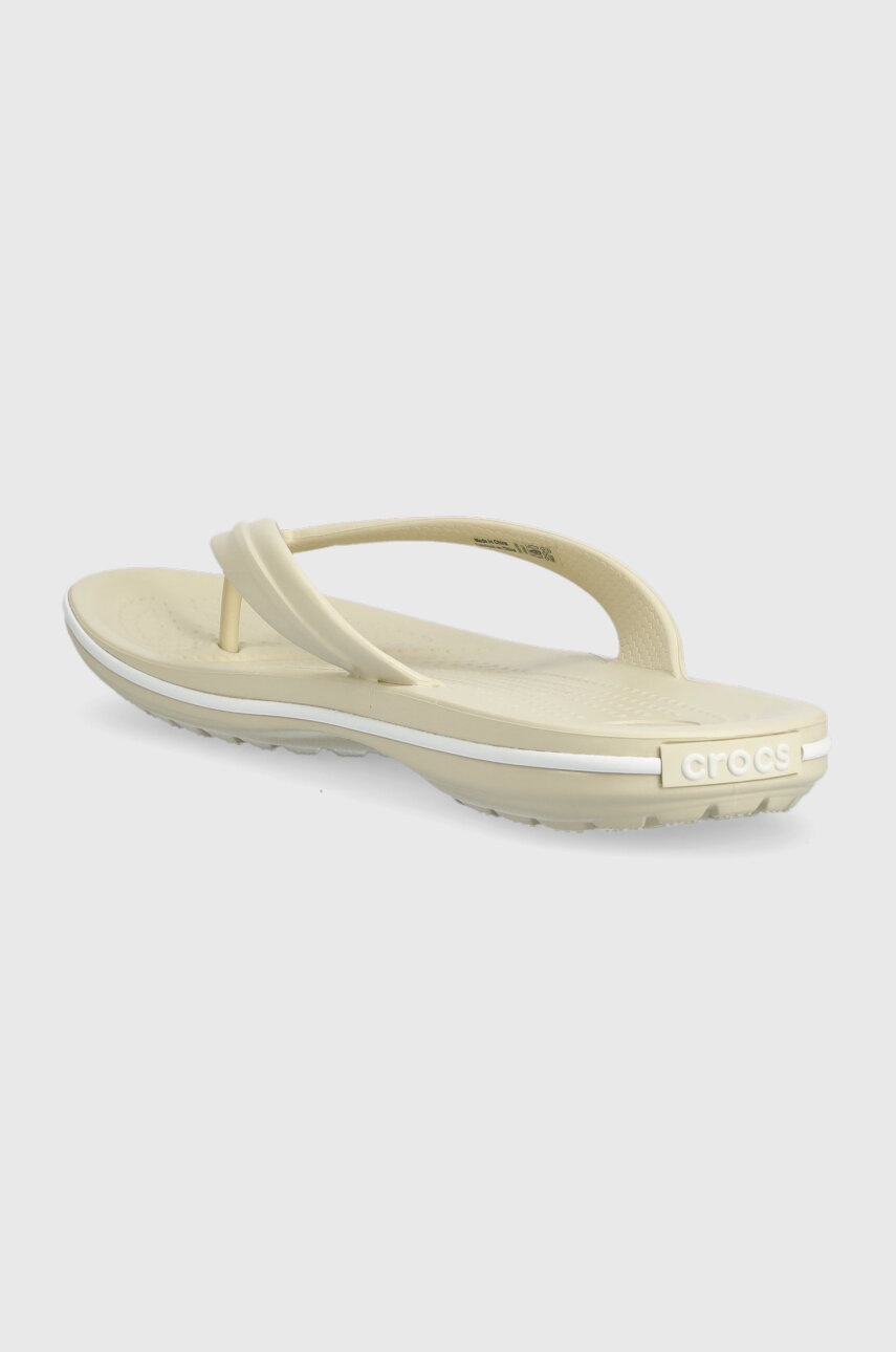 Σαγιονάρες Crocs Crocband Flip Crocband Flip χρώμα: μπεζ 207714 φωτογραφία