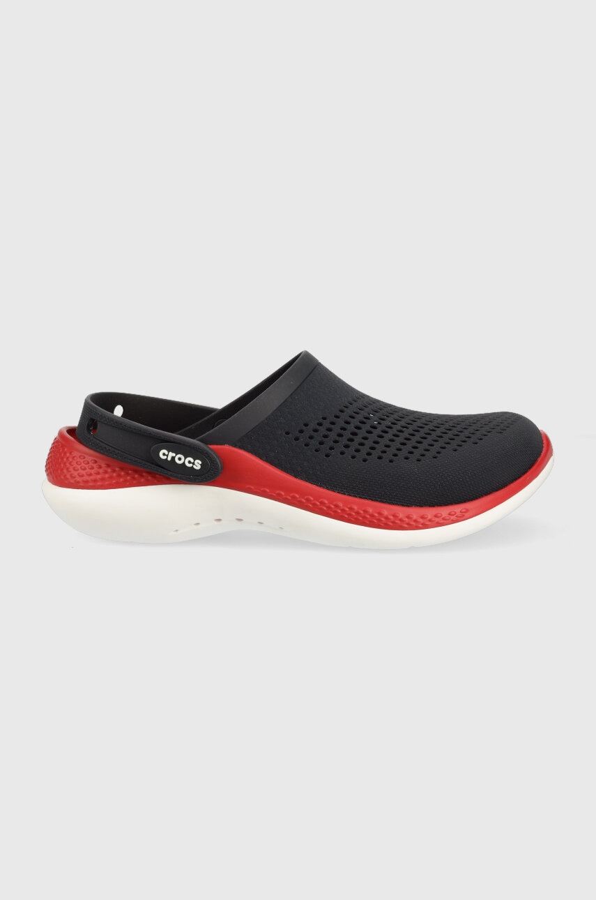 Crocs papuci Literide 360 Clog femei, culoarea bleumarin, 206708