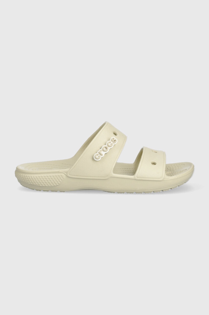 Crocs papuci Classic Sandal femei, culoarea bej 206761