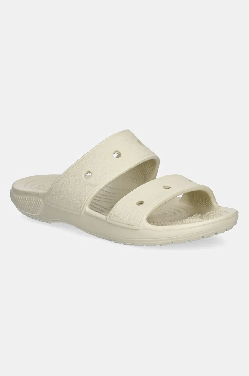 Pantofle Crocs Classic Sandal dámské, béžová barva, 206761