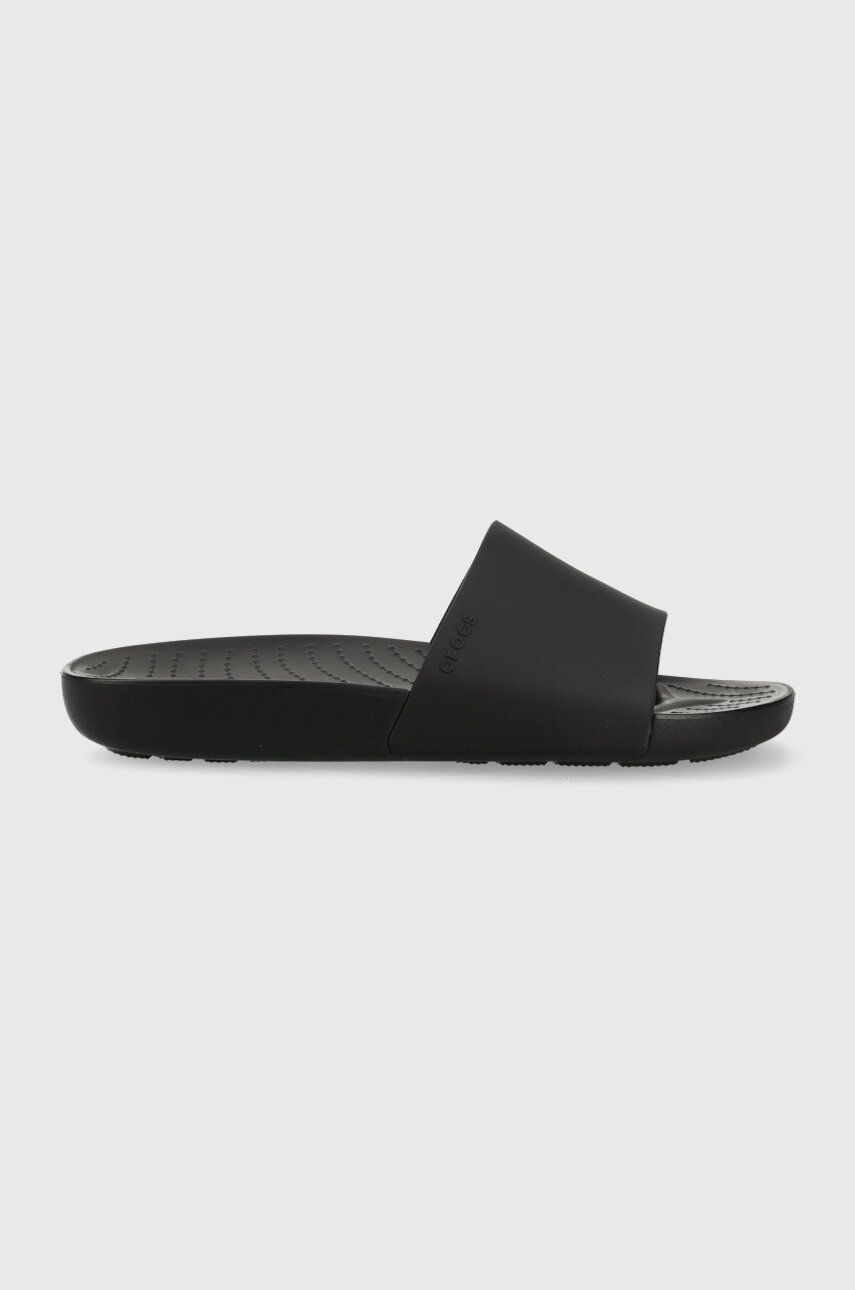 Crocs papuci Splash Slide femei, culoarea negru 208361