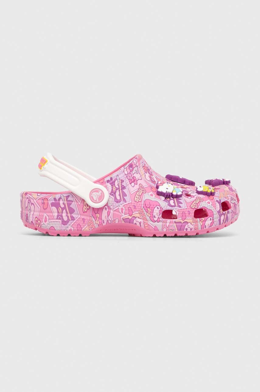 

Шльопанці Crocs Classic Hello Kitty Clog жіночі колір рожевий 208527