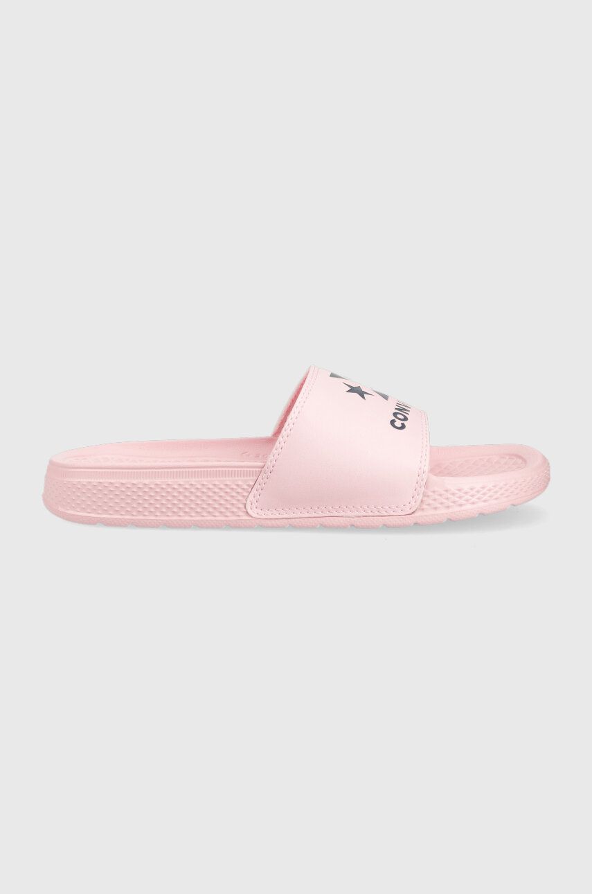 Converse papuci All Star Slide Slip femei, culoarea roz, A02859C A02859C-PASTEL.PNK