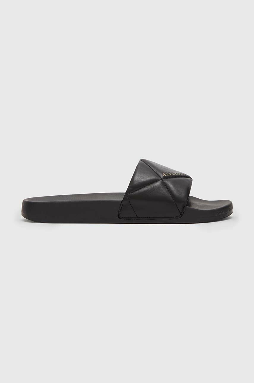 Allsaints Slapi De Piele Bell Femei, Culoarea Negru, Wf0005z