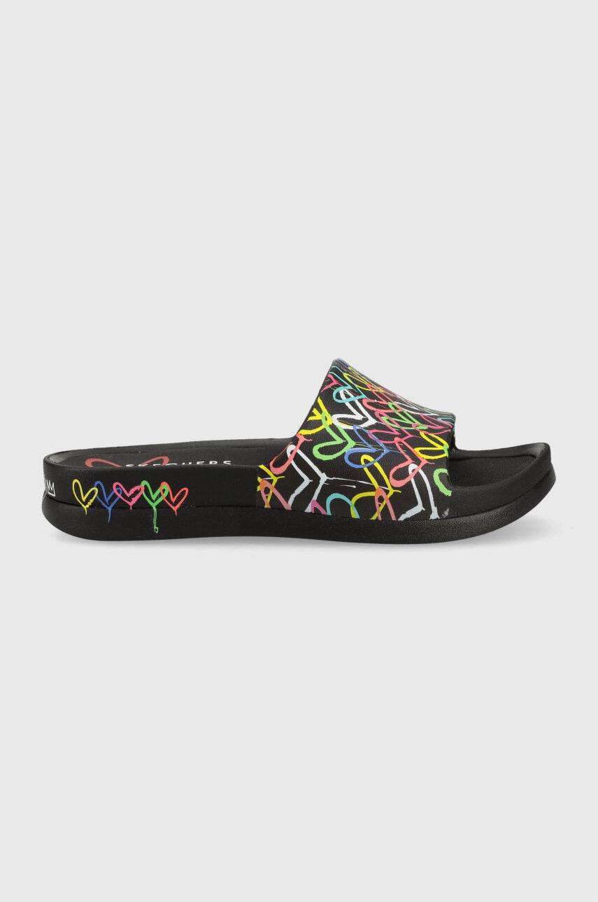 

Чехли Skechers в черно, Черен