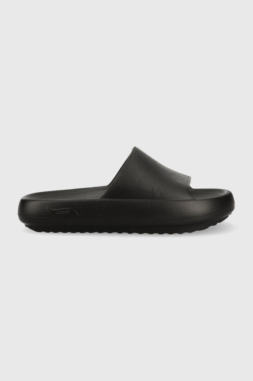 Skechers papuci Horizon femei, culoarea negru