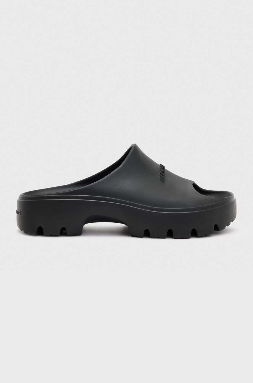 AllSaints papuci WF560Y femei, culoarea negru, cu platforma Pret Mic AllSaints imagine noua gjx.ro