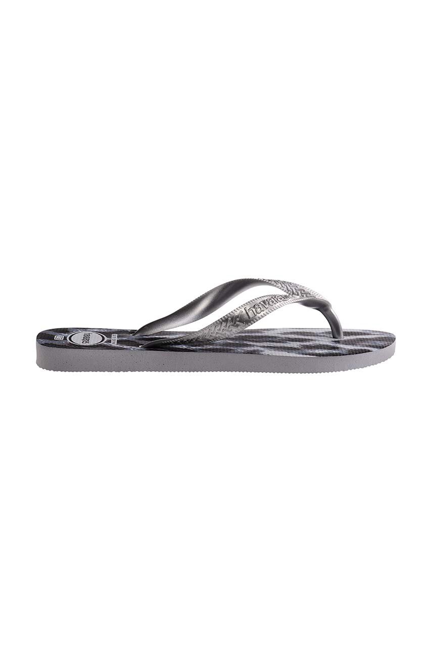 Havaianas flip-flop TOP ANIMALS szürke, női, lapos talpú, 4132920.3499 termék 2. képe