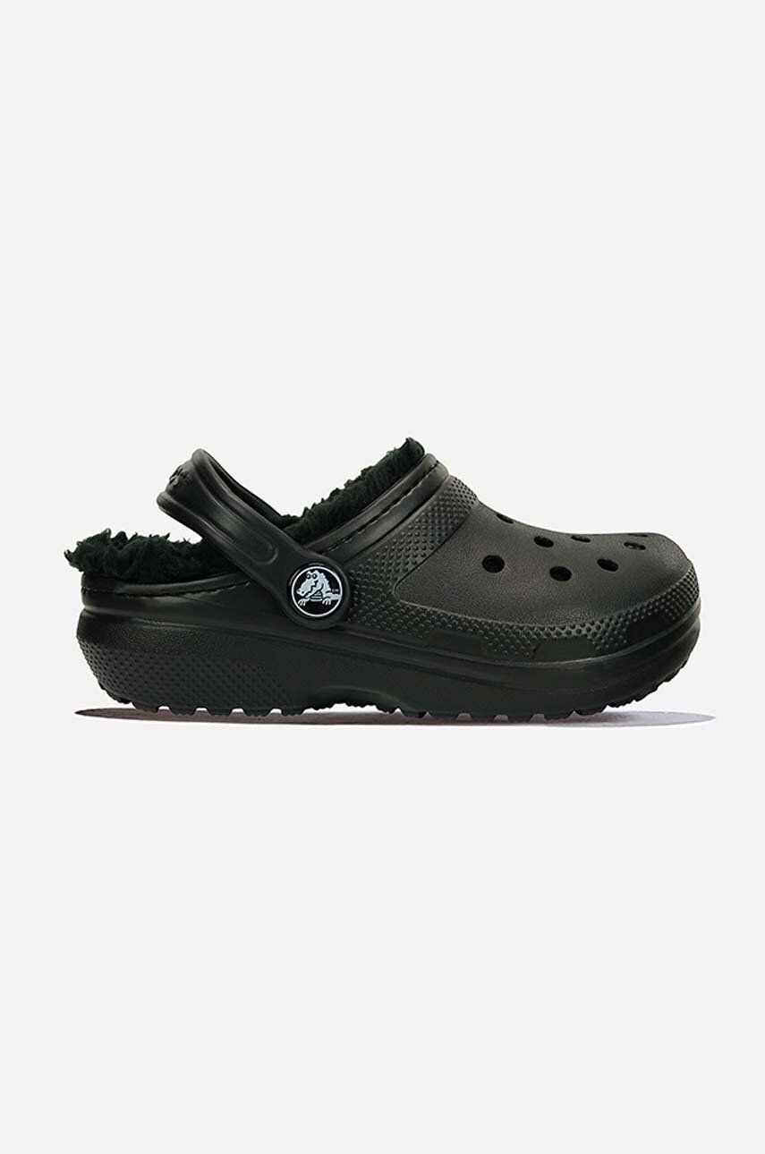 Pantofle Crocs Lined 207010 dámské, černá barva, 207010.BLACK-black