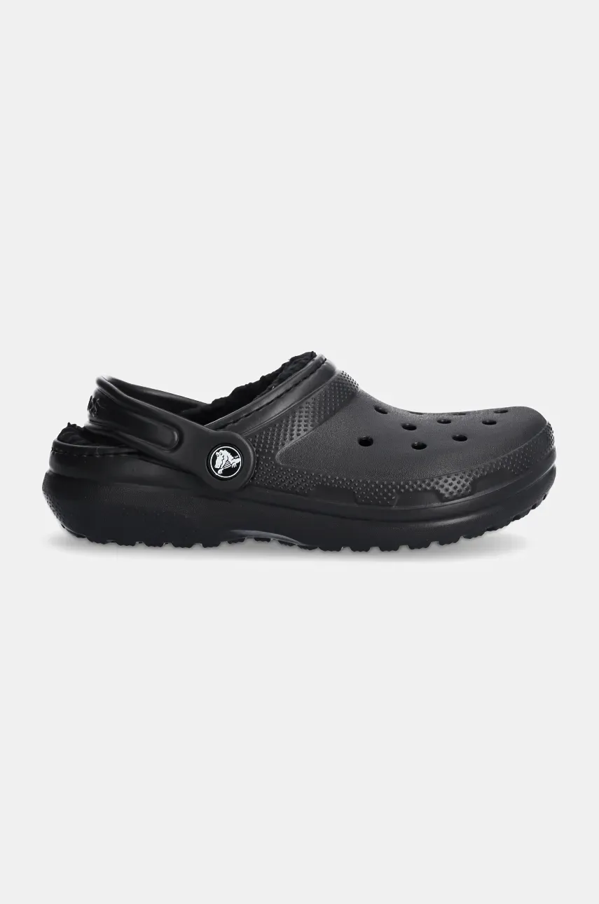 Детские шлепанцы Crocs Lined 207010 цвет чёрный Детские шлепанцы Crocs Lined 207010 цвет чёрный