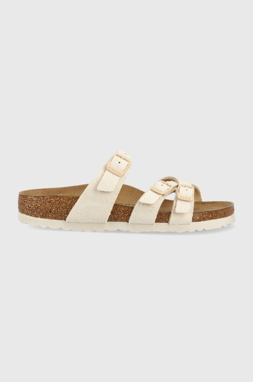 

Шлепанцы Birkenstock Franca Rivet Logo женские цвет бежевый 1024036