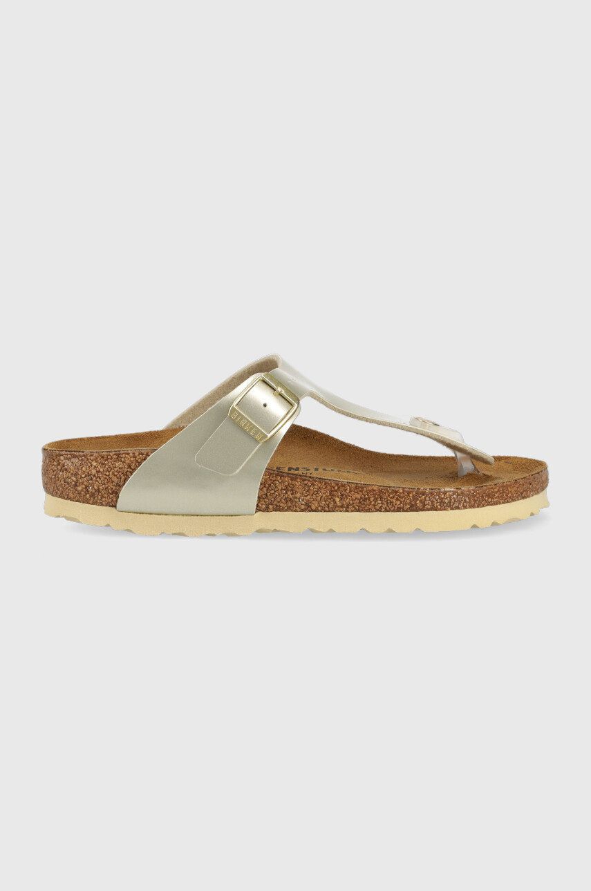 Birkenstock slapi copii culoarea auriu