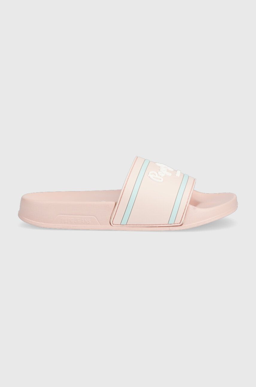 E-shop Dětské pantofle Pepe Jeans růžová barva