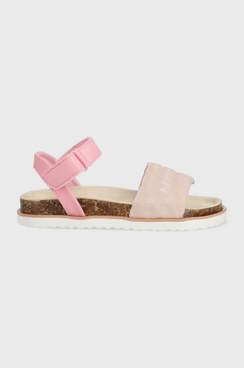Levně Dětské sandály Pepe Jeans růžová barva