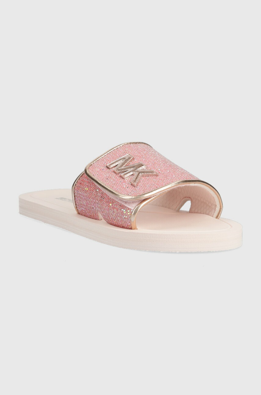 Дитячі шльопанці Michael Kors колір рожевий Дитячі шльопанці Michael Kors колір рожевий