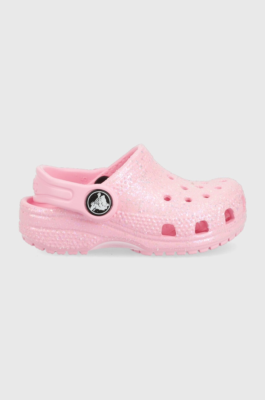

Детские шлепанцы Crocs цвет розовый