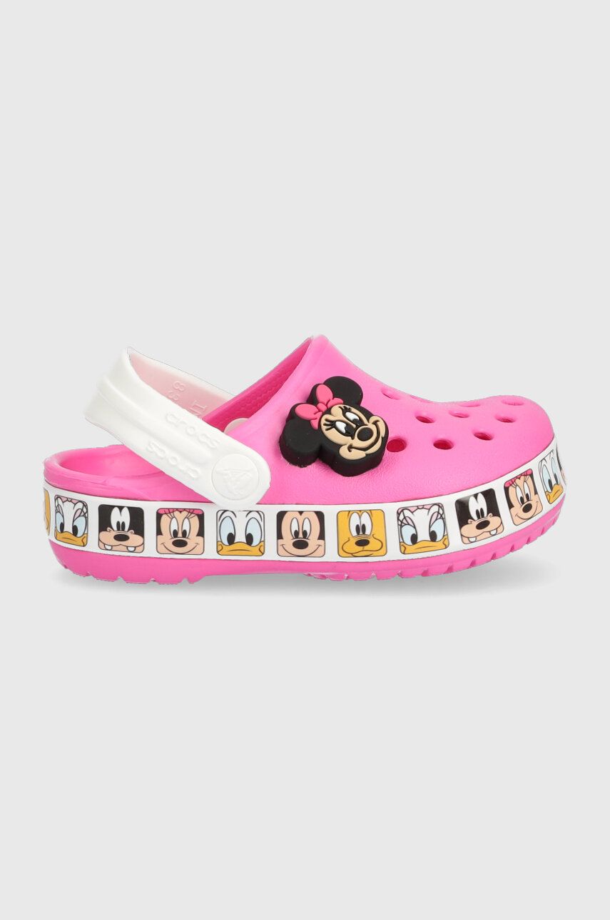 Crocs slapi copii x Disney culoarea roz