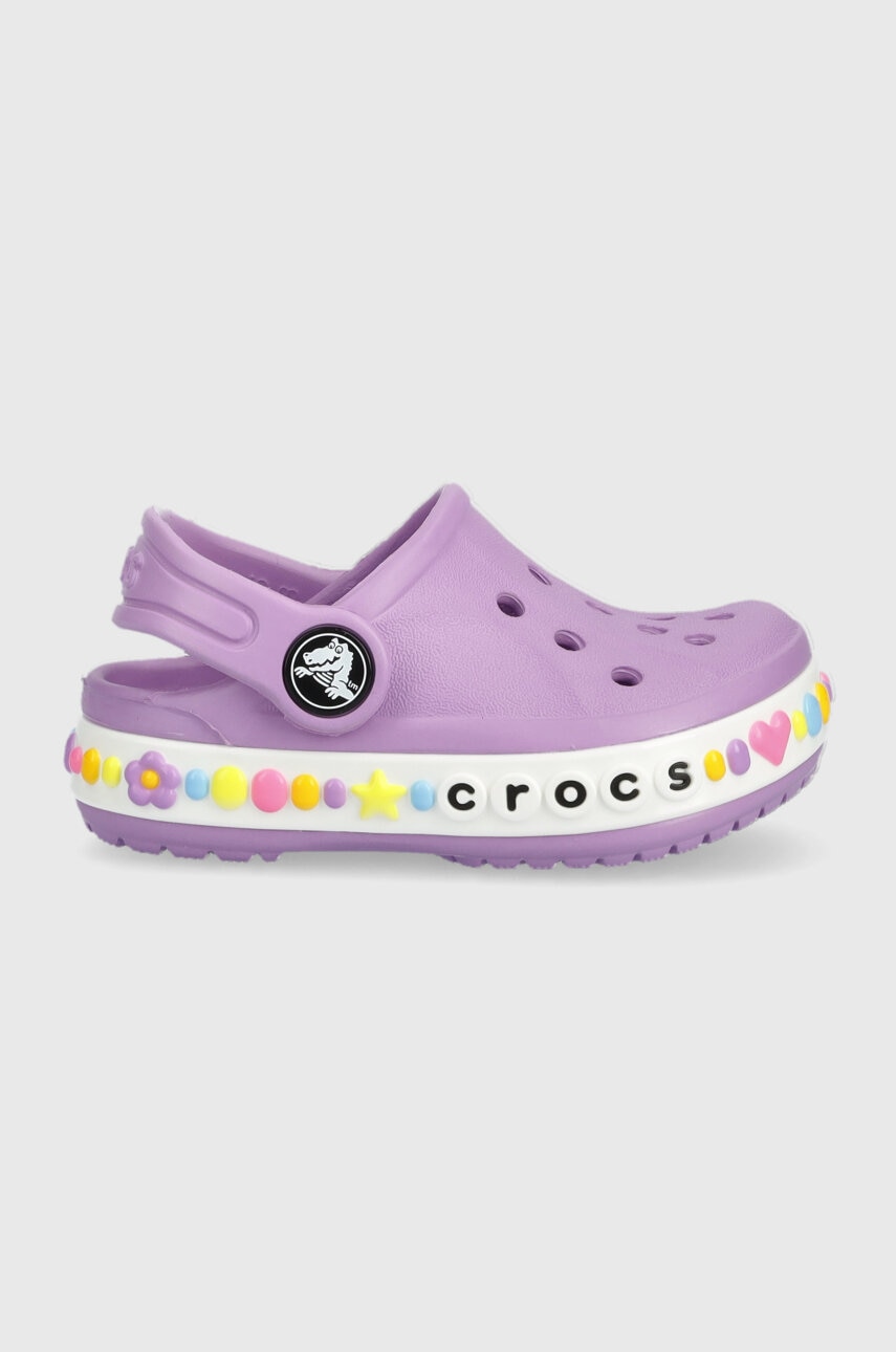 Crocs slapi copii culoarea violet