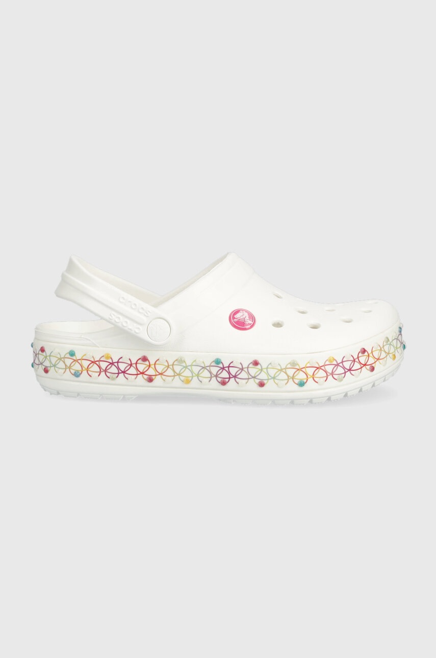 

Дитячі шльопанці Crocs колір білий