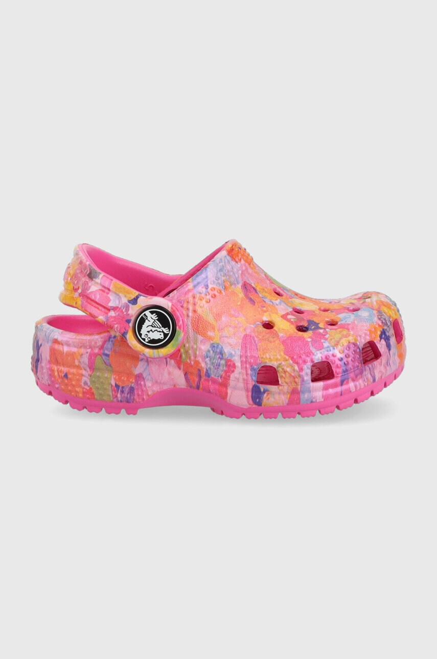 

Детские шлепанцы Crocs цвет розовый