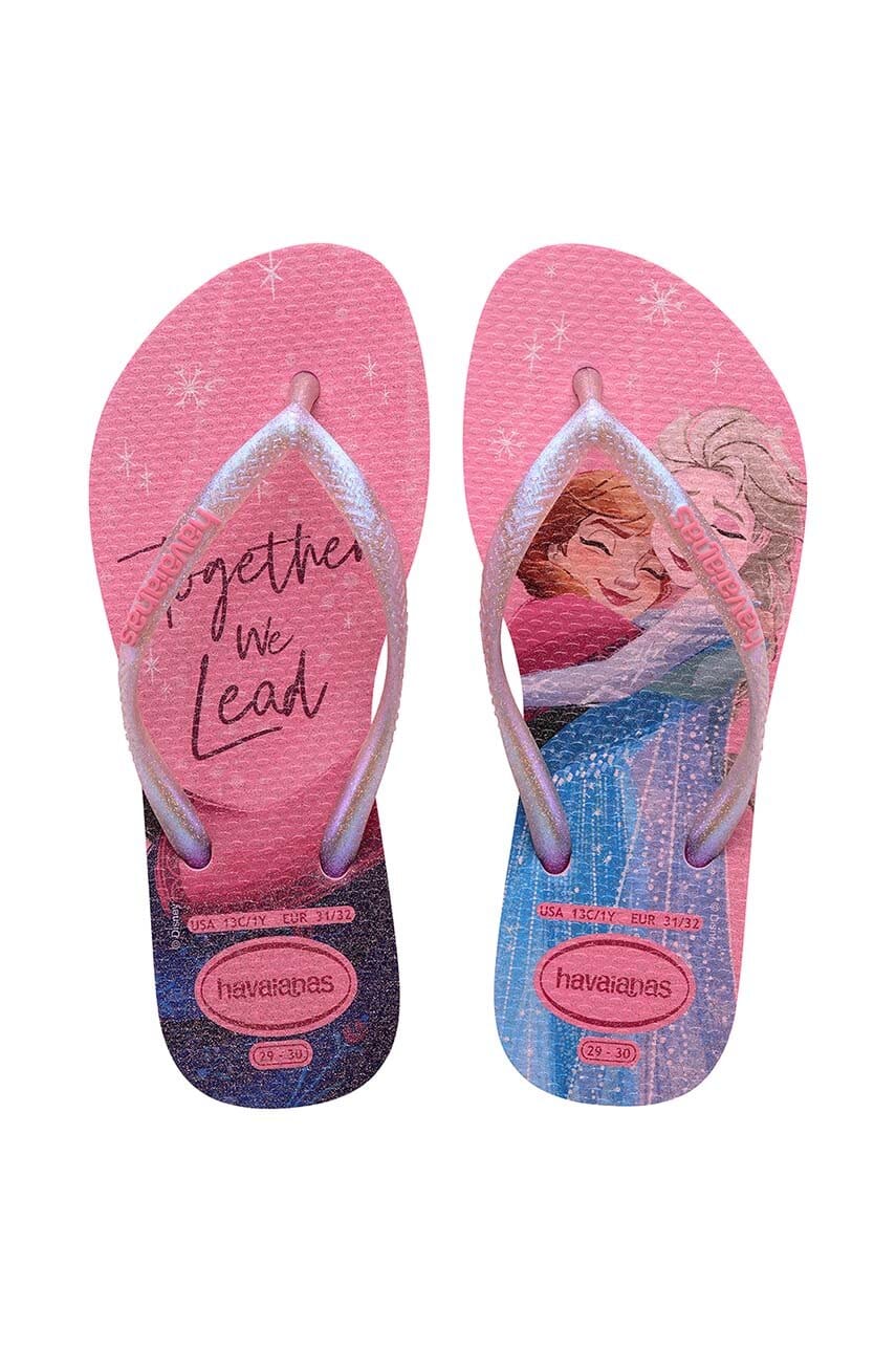 Havaianas slapi copii slim princess culoarea roz