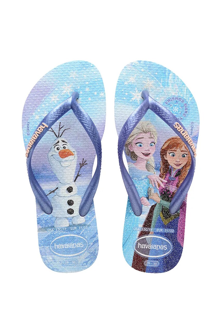 Havaianas șlapi copii SLIM PRINCESS culoarea portocaliu