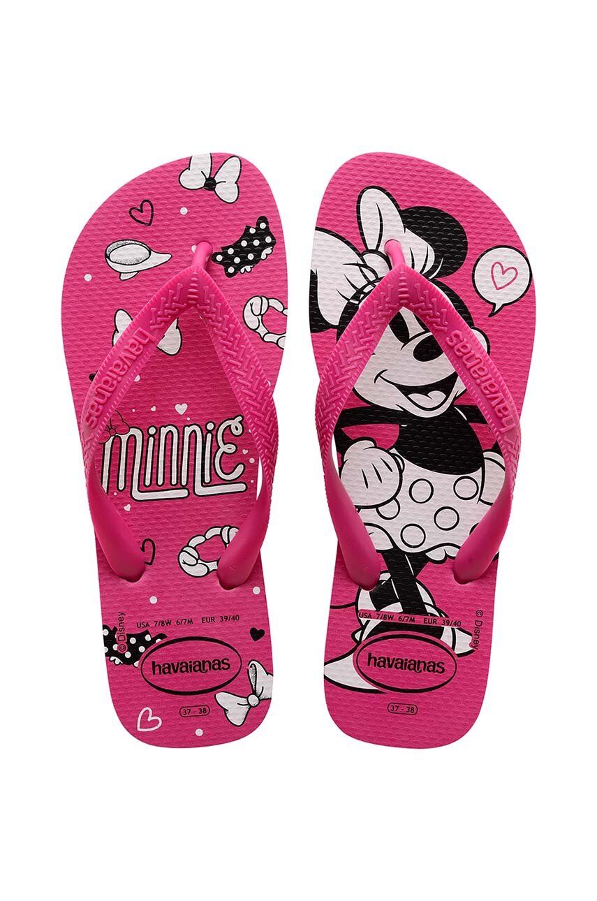 Havaianas slapi copii TOP DISNEY culoarea roz