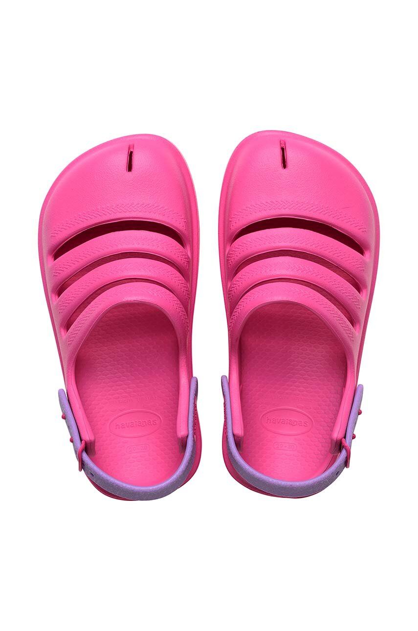 E-shop Dětské pantofle Havaianas CLOG růžová barva