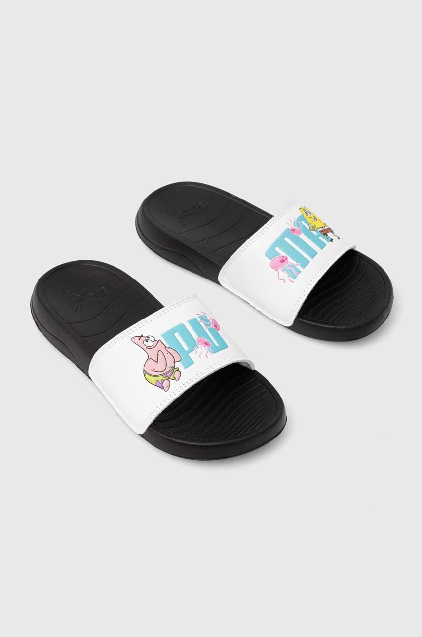 

Дитячі шльопанці Puma Popcat 20 Spongebob PS колір білий