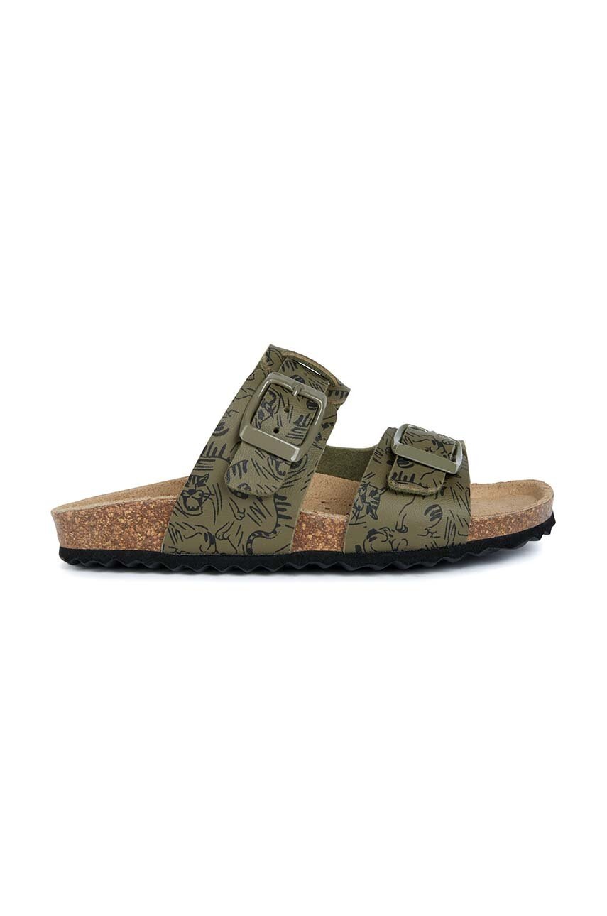 

Детски чехли Geox в зелено, Зелен