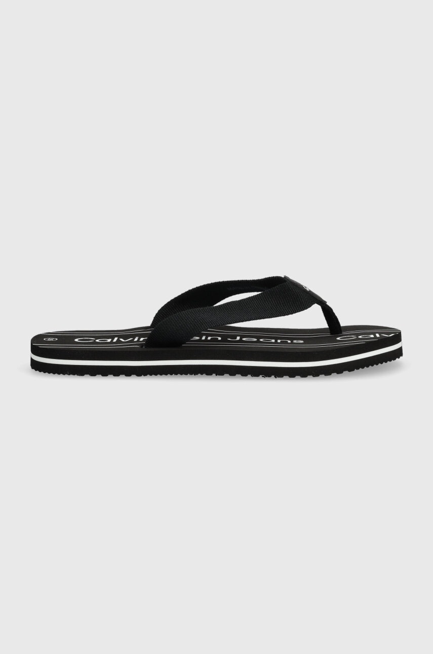 

Детски джапанки Calvin Klein Jeans в черно, Черен