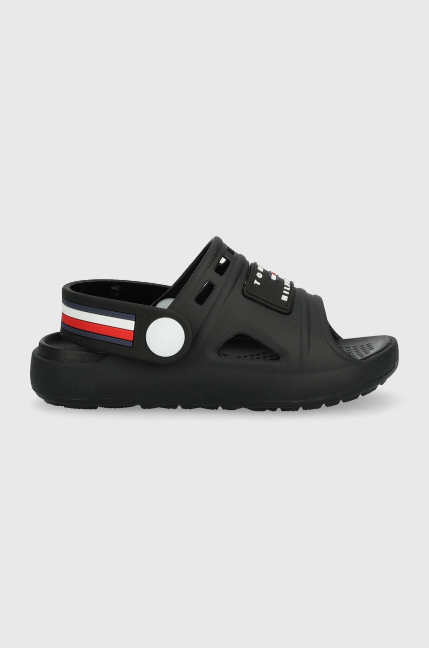 

Детски чехли Tommy Hilfiger в черно, Черен
