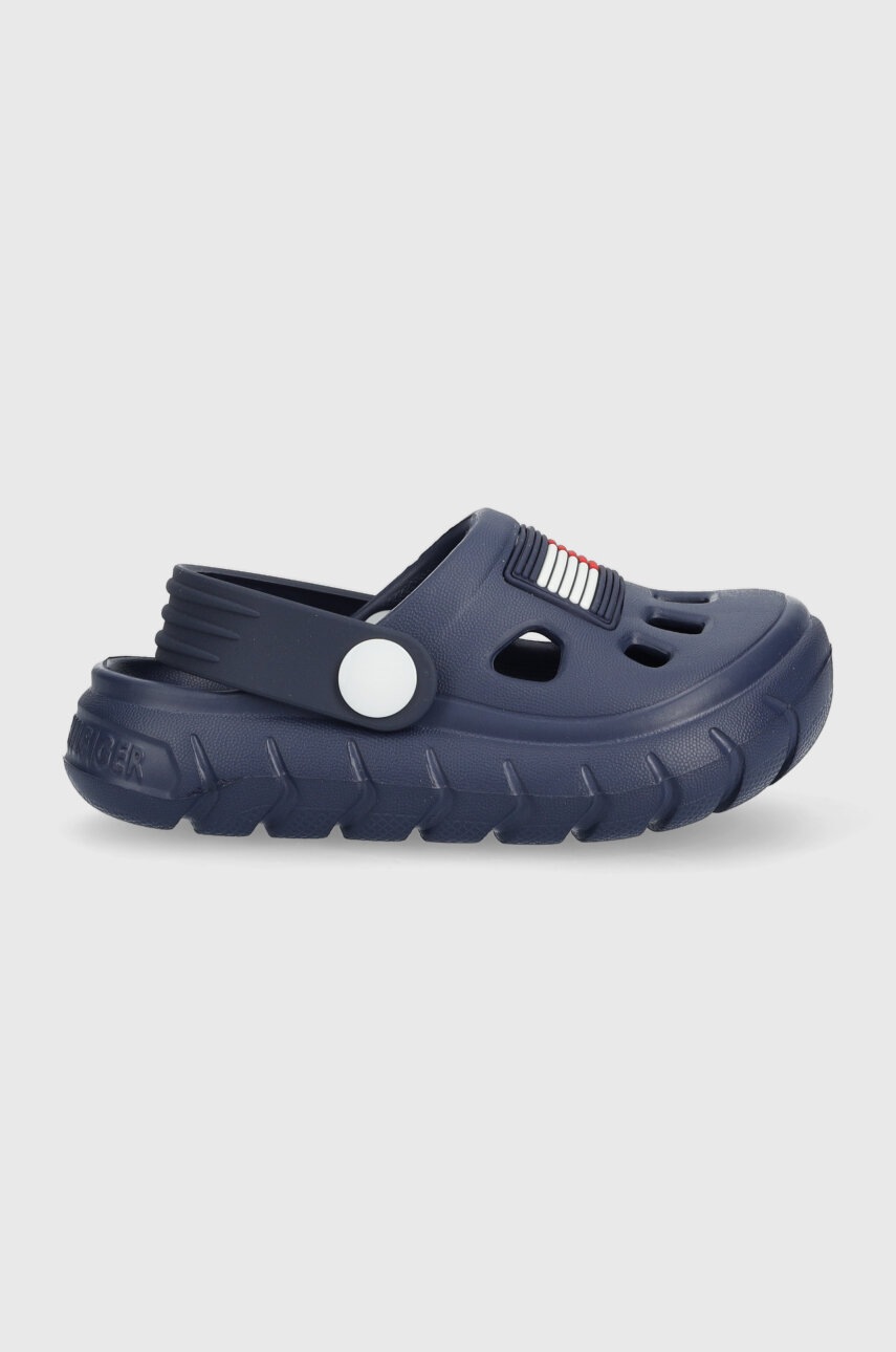

Дитячі шльопанці Tommy Hilfiger колір синій
